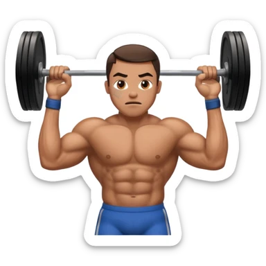 weightlifter Athlete in Action sticker