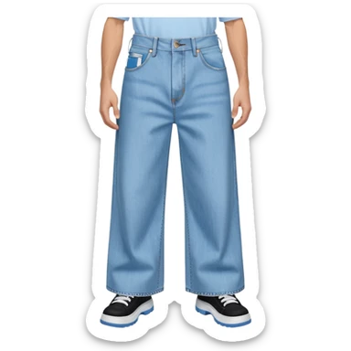 huge jnco jeans with absurdly wide pant legs sticker