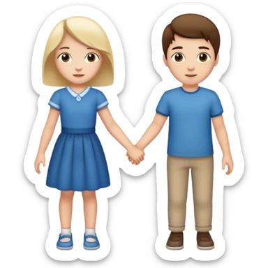 boy hand girl sticker