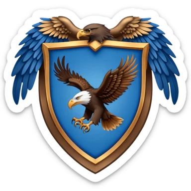 Hogwarts Ravenclaw crest Eagle sticker