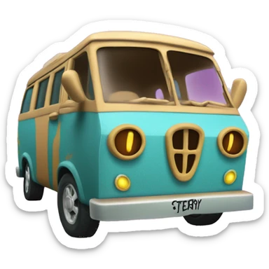 Card-craft Real 3d Scooby Doo’s mystery van sticker