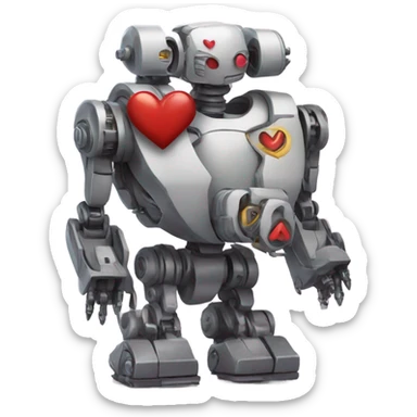 Heart with a mech sticker