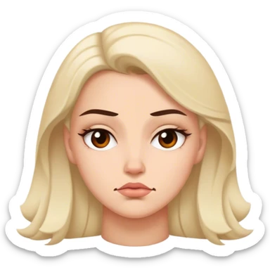 resting bitch face  sticker