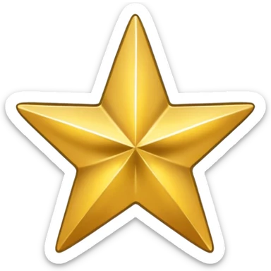 gold star badge sticker