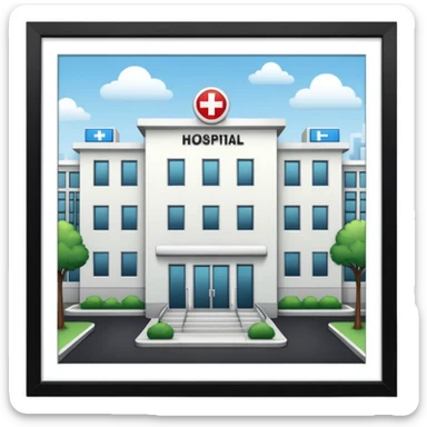 Hospital sticker