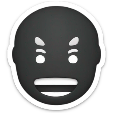 Logo Discord en noir sticker