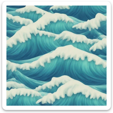 Ocean waves  sticker