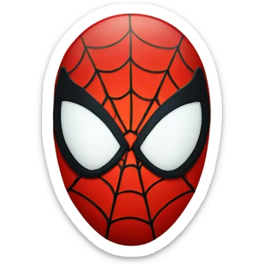 Spiderman emoji face  sticker