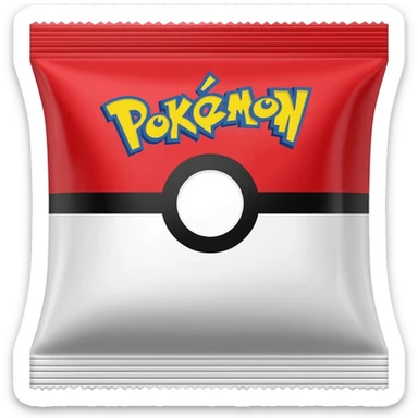 Pokémon's packet of coffee sticker