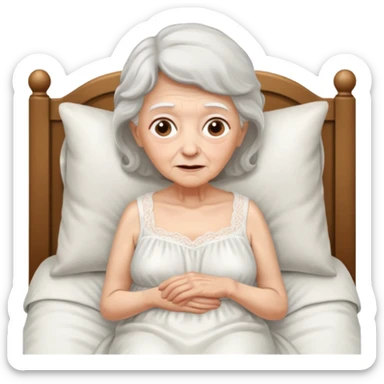 The grandmother in the fairy tale Little Red Riding Hood sticker