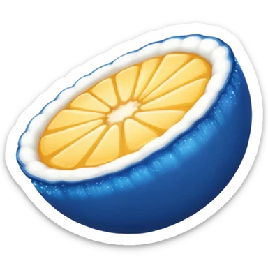 Circulo azul con una palomita de color blanco adrento sticker