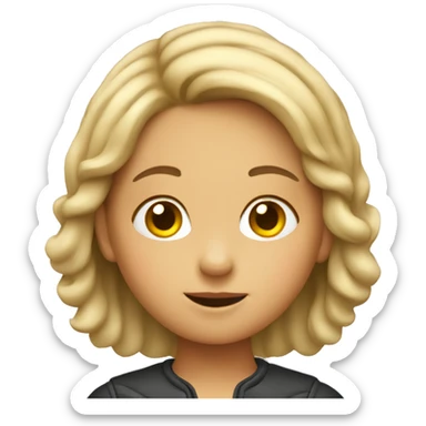 Little girl in a car sticker