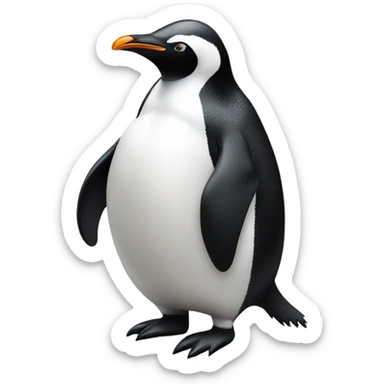 penguin playing pokies sticker