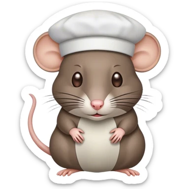 A rat in a kippah sticker