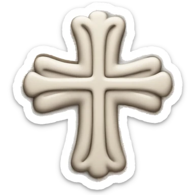 cozy Christian cross  sticker