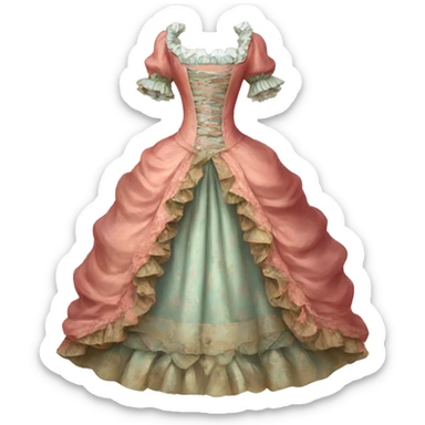 Rococo dress sticker