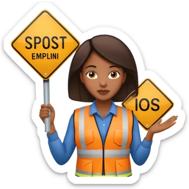 Street Sign Maker black woman sticker