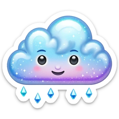 Sparkle fart sticker