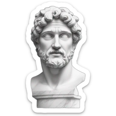 Masculinity Greek Marble Statue sticker