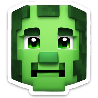 Minecraft game creeper sticker