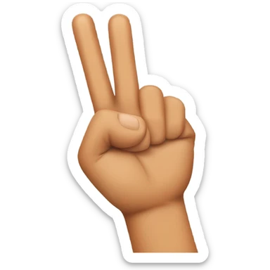 Finger guns tan hands  sticker