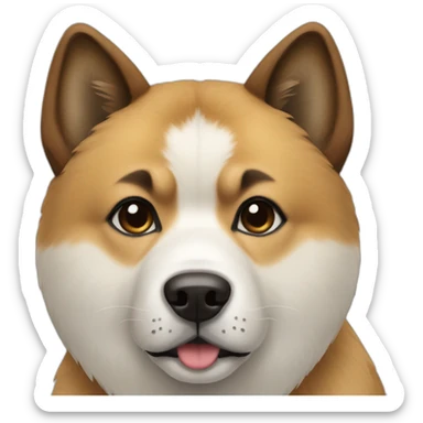 akita dog sticker