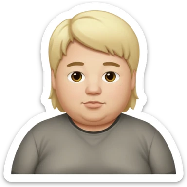 ash Trevino is a fat girl with blonde hair  sticker