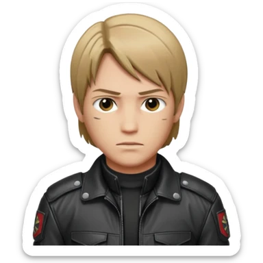 Resident evil leon Kennedy game 4 sticker