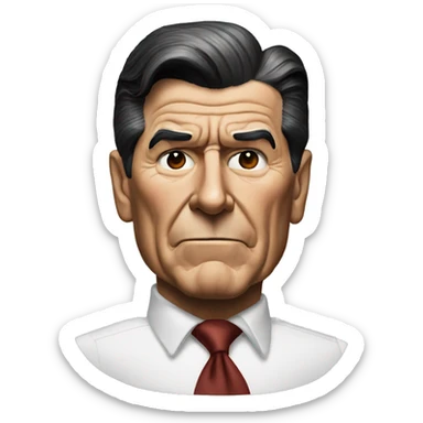 Ronald Reagan serious sticker