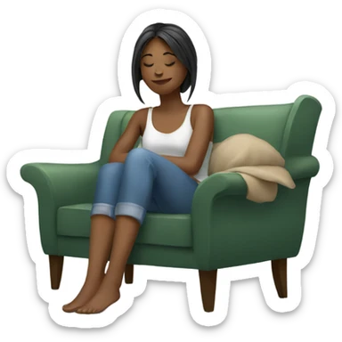 Women relax  sticker