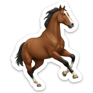 bucking horse sticker