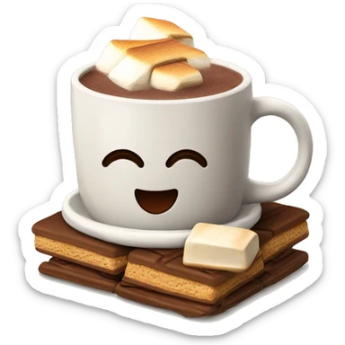 Hot chocolate with s’mores  sticker