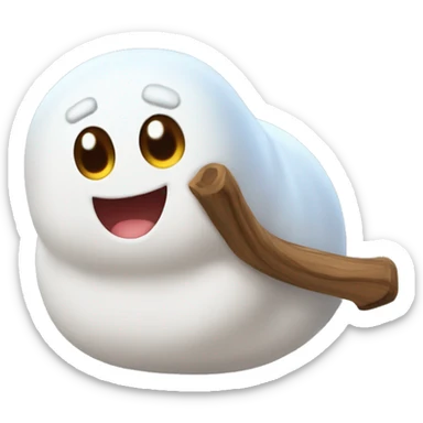 Cute marshmallow name dori dori sticker