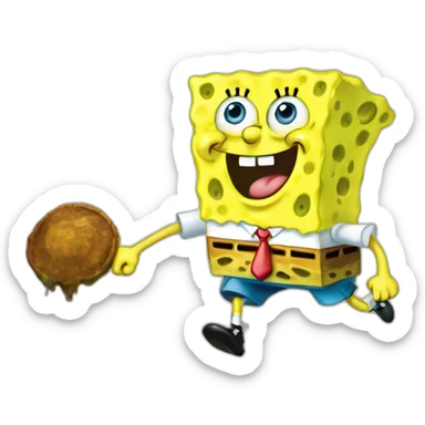 Spongebob-play-psp sticker