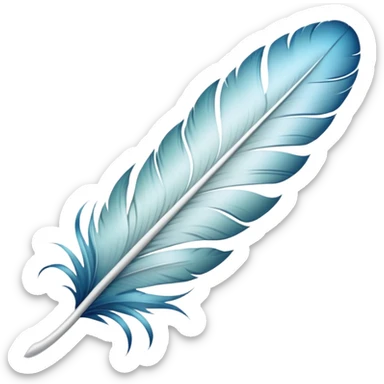 
Feather with Kori pattern sticker