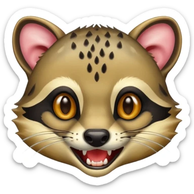 civet is salivating sticker