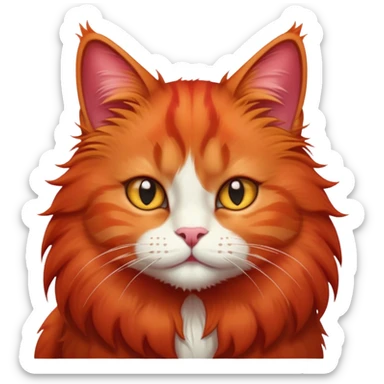 magic red cat sticker