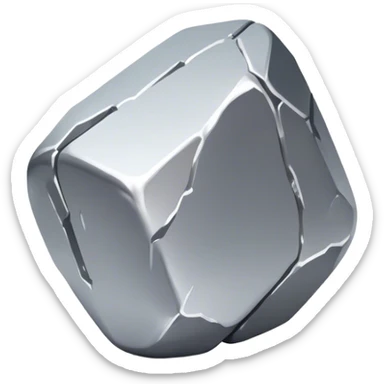 rare earth mineral nugget platinum sticker