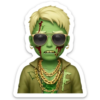 memoji zombie swag sticker