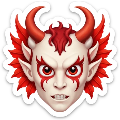 Biblically accurate Angel seraphim make a devil  sticker