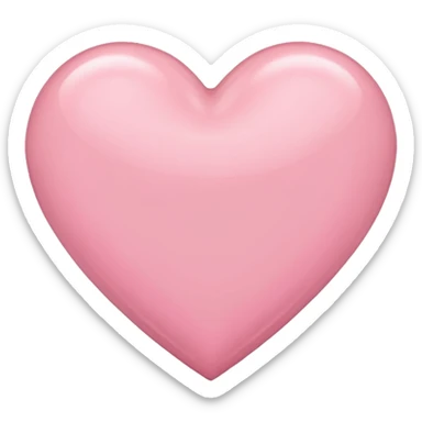 Light pink heart sticker