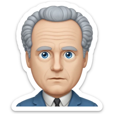 Sergei Eisenstein with blue eyes sticker