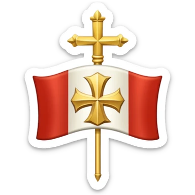 templar x gods of olympus x staff badge flag sticker