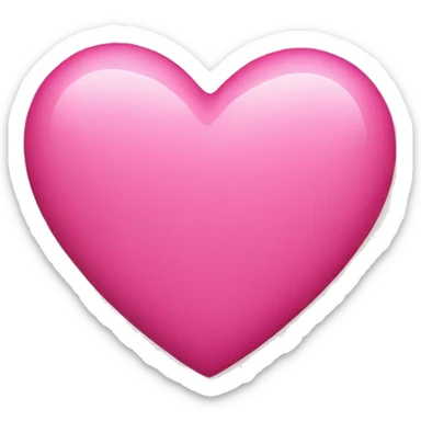 Pink heart sticker