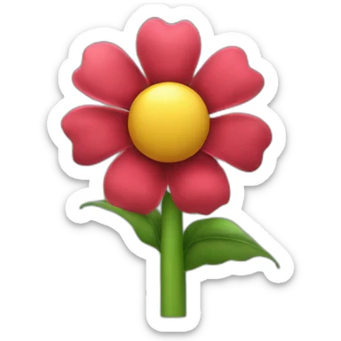 Cancan flower super mario bros wonder sticker