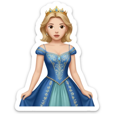 Scarlett Johansson in a princess dress sticker