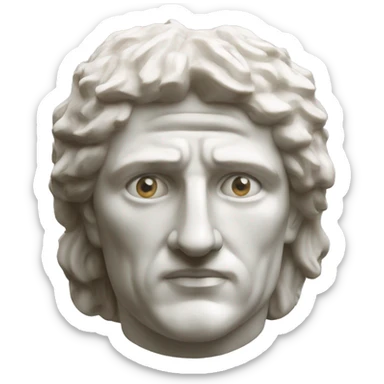 alexander the great marble sticker