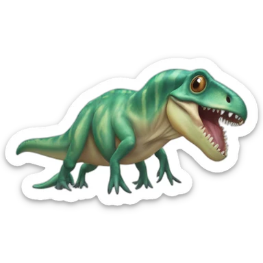 tyrannosaurus rex squid sticker