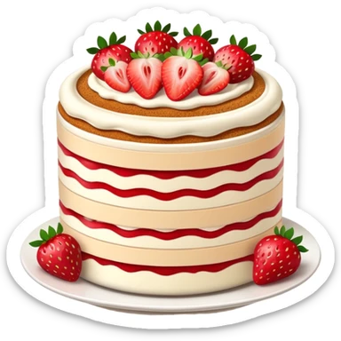 strawberry tiramisu  sticker