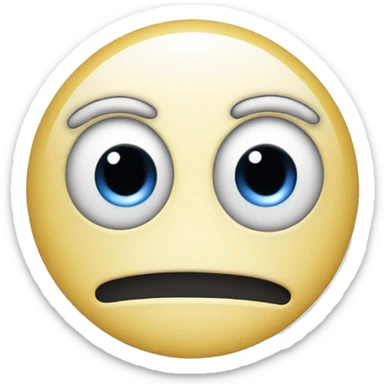 music notes embarassed face sticker